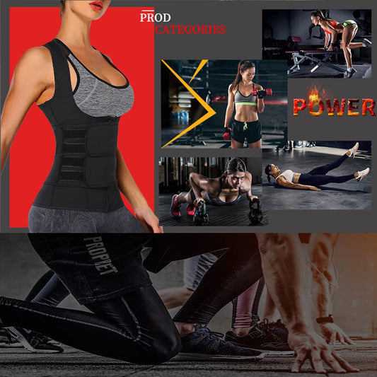 Neoprene Sauna Waist Trainer Top — Sweat Vest for Women