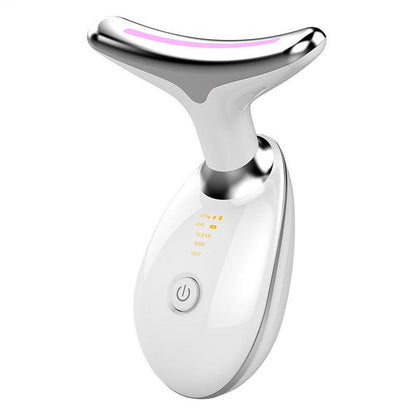 7-Color LED Face & Neck Massager — Skin Tightening & Anti-Aging Device
