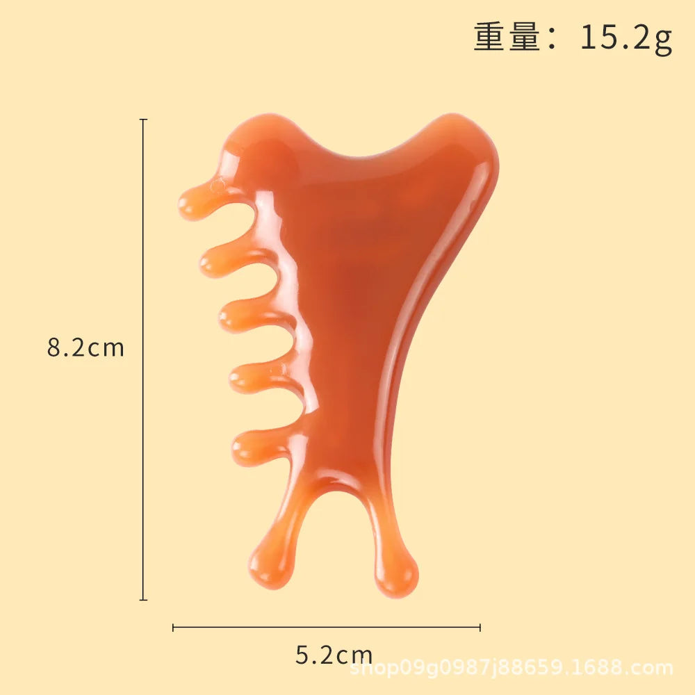 Gua Sha Beeswax Face Massager — Sculpting & Lymphatic Drainage Tool