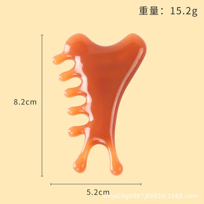 Gua Sha Beeswax Face Massager — Sculpting & Lymphatic Drainage Tool