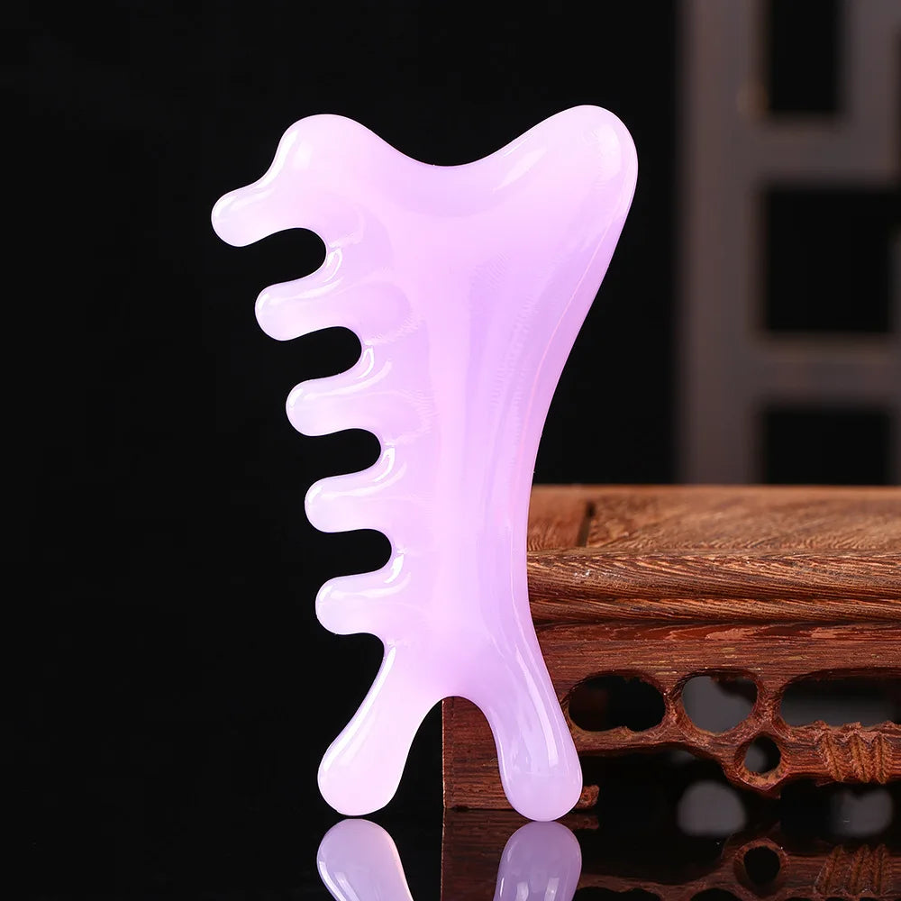 Gua Sha Beeswax Face Massager — Sculpting & Lymphatic Drainage Tool
