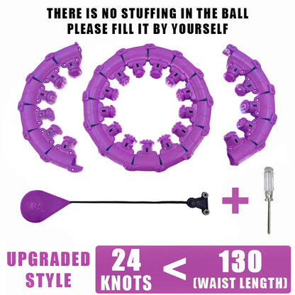 Smart Weighted Hula Hoop — Waist Trainer & Belly Massage Ring
