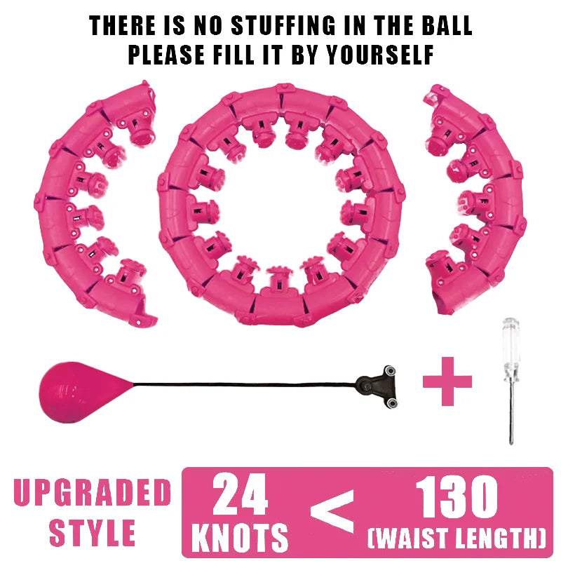Smart Weighted Hula Hoop — Waist Trainer & Belly Massage Ring