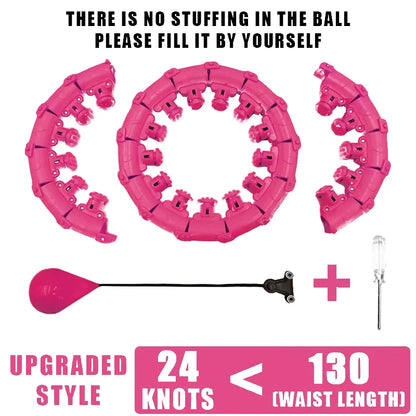 Smart Weighted Hula Hoop — Waist Trainer & Belly Massage Ring