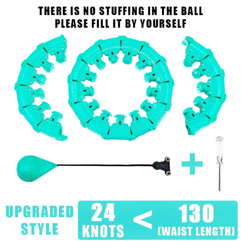 Smart Weighted Hula Hoop — Waist Trainer & Belly Massage Ring