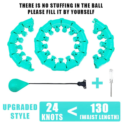 Smart Weighted Hula Hoop — Waist Trainer & Belly Massage Ring
