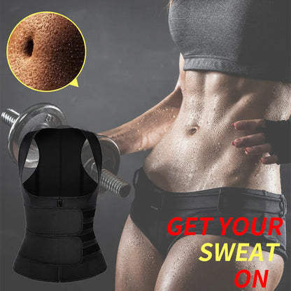 Neoprene Sauna Waist Trainer Top — Sweat Vest for Women