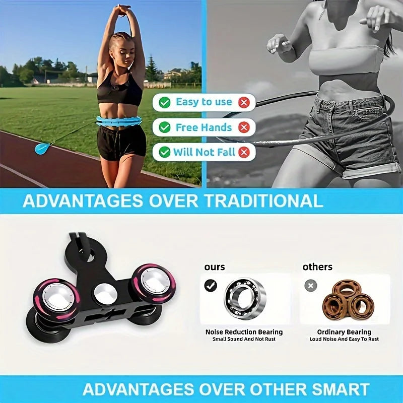 Smart Weighted Hula Hoop — Waist Trainer & Belly Massage Ring