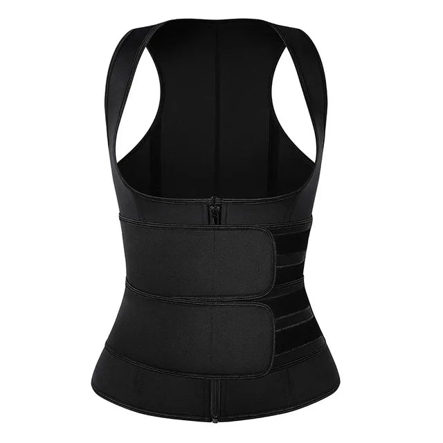 Neoprene Sauna Waist Trainer Top — Sweat Vest for Women