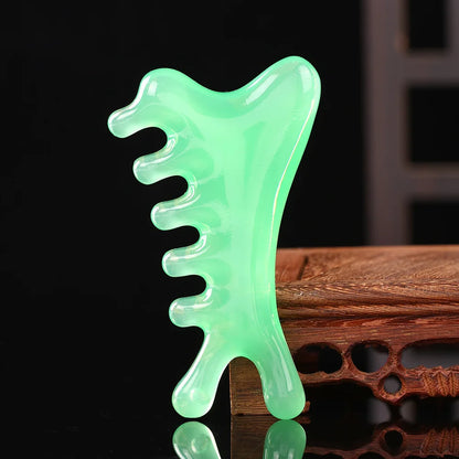 Gua Sha Beeswax Face Massager — Sculpting & Lymphatic Drainage Tool