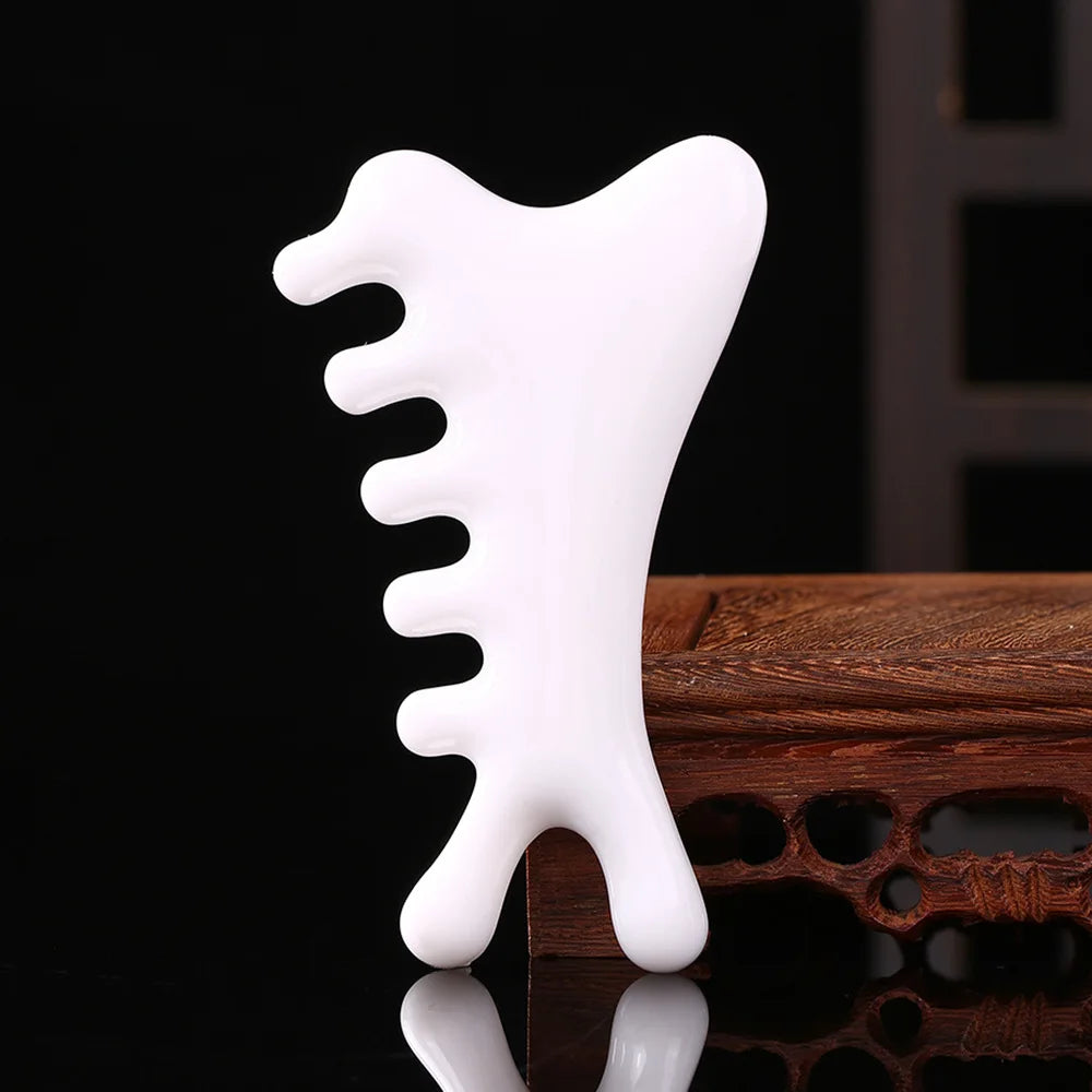 Gua Sha Beeswax Face Massager — Sculpting & Lymphatic Drainage Tool