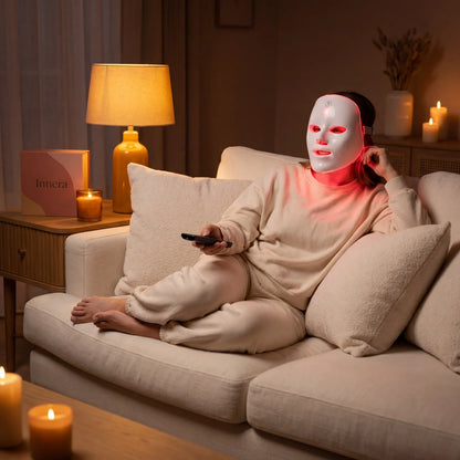 Innera™ SkinRevive Pro — Red Light LED Face & Neck Therapy Mask