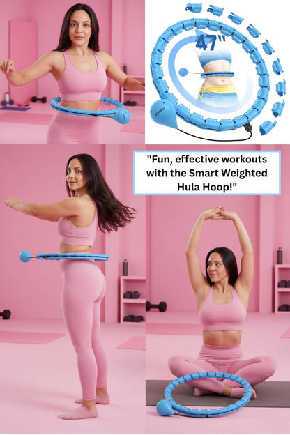 Smart Weighted Hula Hoop — Waist Trainer & Belly Massage Ring